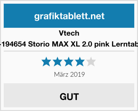 Vtech 80-194654 Storio MAX XL 2.0 pink Lerntablet Test