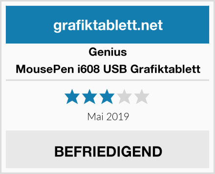 Genius MousePen i608 USB Grafiktablett Test