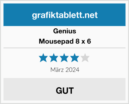 Genius Mousepad 8 x 6 Test
